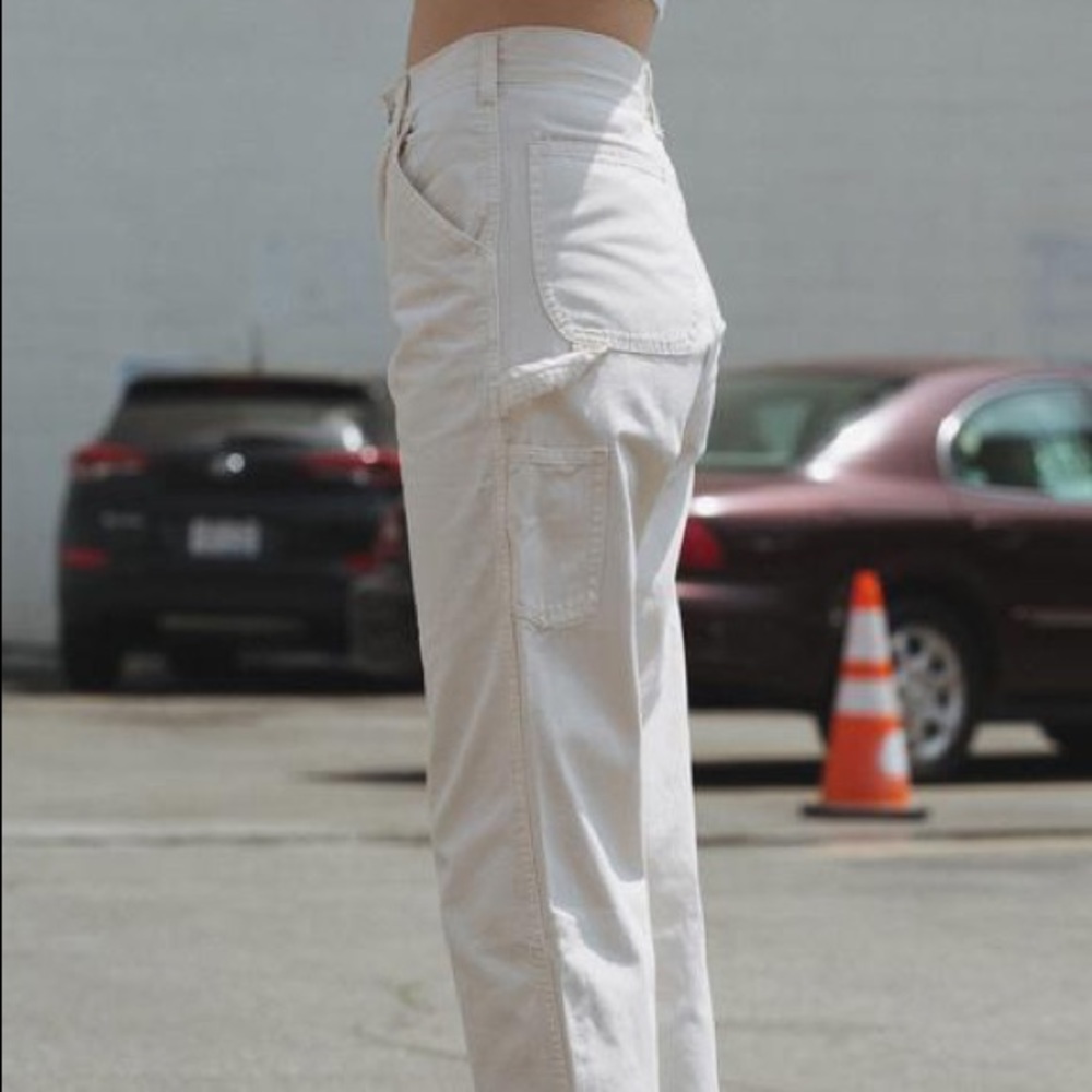 SOLD brandy melville tan tammy cargo pants